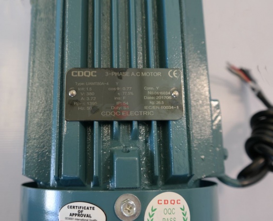 Двигатель для фацетных станков модель CDQC 1.5/2.2 кВт 1400/2840 об/мин