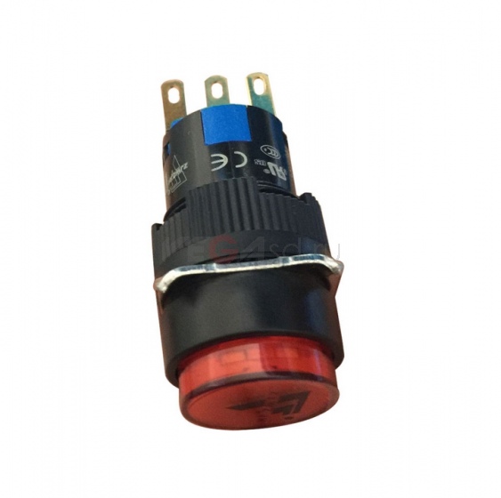 Кнопка промывки голов положительным давлением для принтеров Infiniti (красный цвет)