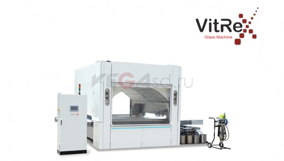 Покрасочный станок по дереву проходного типа модели VitRex-SP1213