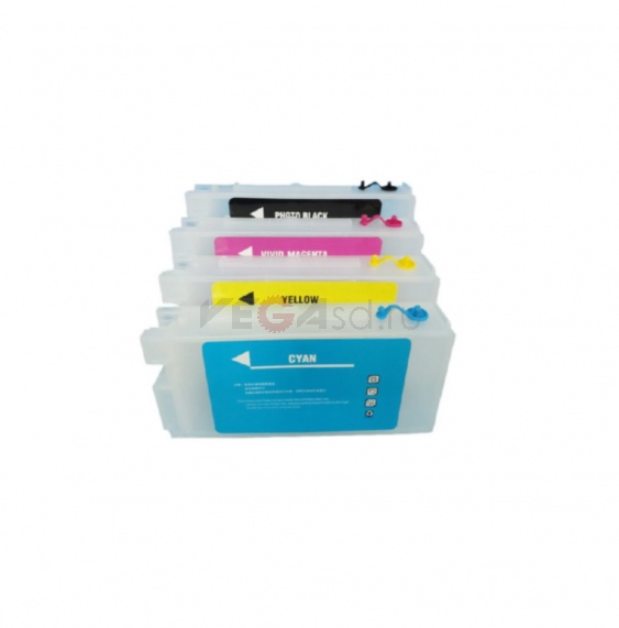 Стандартный заправочный картридж 350 мл с постоянным чипом для Epson SureColor T3480 / T5480 - 4 шт. / Компл. (KCMY)