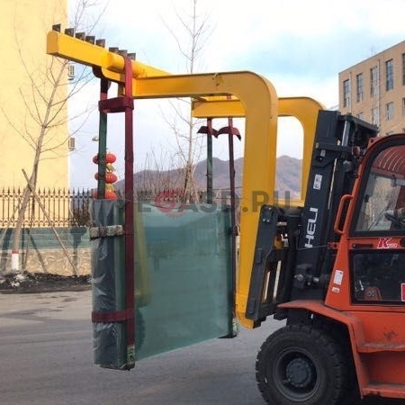 Двойная стрела для крана на базе вилочного подъемника