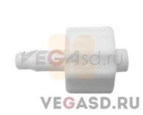 Male Luer Integral Lock Ring 3,2mm ID Tubing (10 PCS) белый