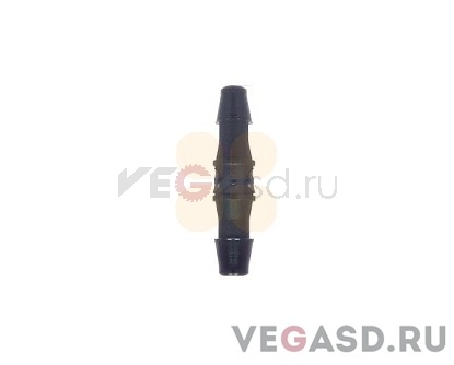 Straight Through Tube Fitting ID Tubing 1.6 Nylon Black (10 PCS)