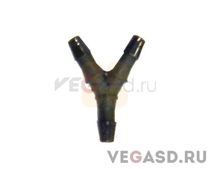 Y Tube Fitting ID Tubing 1.6MM Nylon Black (10 PCS)