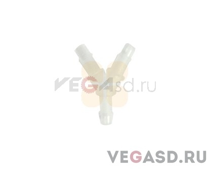 Y Tube Fitting with 400 Series Barbs, 1/16 дюйма (1,6 mm) ID Tubing (10 pcs)
