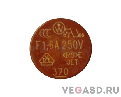 Предохранитель VUTEk, 1,6А, серия FAST-BLO 370 (20 шт.)