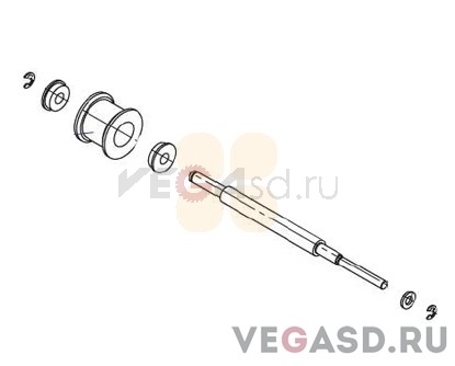 вал(держатель роликов)/VJ-1604 Take Up Holder Roller