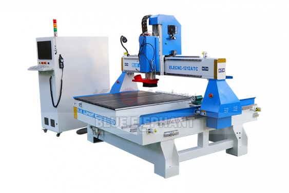 Mini 1212 4x4 4 Axis Linear ATC CNC router с поворотным устройством