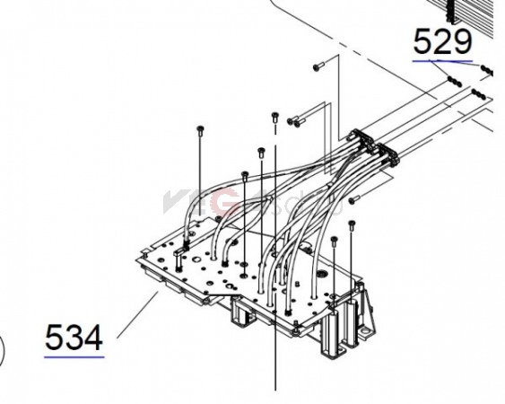 1710065/1809743/1863899/1809741 Демперный блок в сборе для Epson SC F9200/F9300