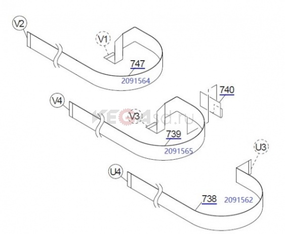 2091564 Шлейф печатной головки для Epson Stylus Pro 4400, 4450, 4800, 4880 (0)