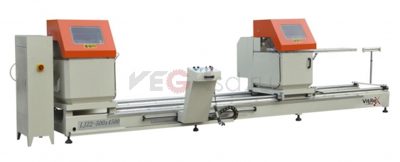 LJZ2-500×4500   Двойная торцовочная пила с цифровым дисплеем