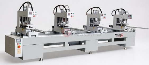 SHZ4-120-4500MК Прецизионный 4-позиционный сварочный аппарат для окон и дверей из ПВХ
