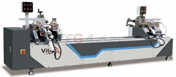 SXSZ2-4-3000 Автоматический 2-осевой фрезерный станок с двойной головкой для фрезерования дренажных отверстий в пластиковых профилях