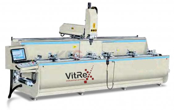 JGZXF4-CNC-4000 4-осевой обрабатывающий центр с ЧПУ для алюминиевого профиля c опрокидывающейся платформой