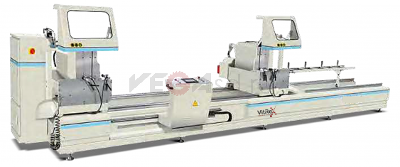 LJZ2R-CNC-500x6000 Цифровая 2-головочная пила с ЧПУ для резки алюминиевого профиля под произвольным углом