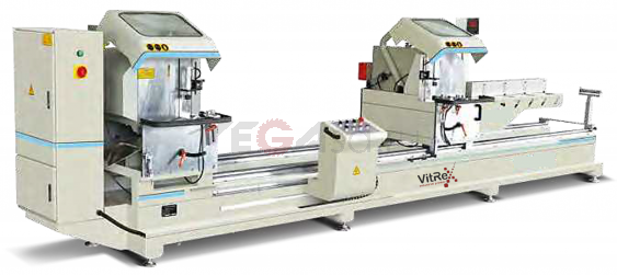 LJZ2X-500x4200 2-головочная прецизионная пила с цифровым дисплеем для резки алюминиевого профиля