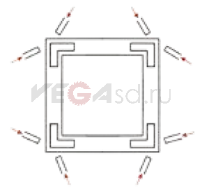 LM4S-100x2200x3000 4-сторонний угловой комбинированный станок с ЧПУ для алюминиевых дверей и окон