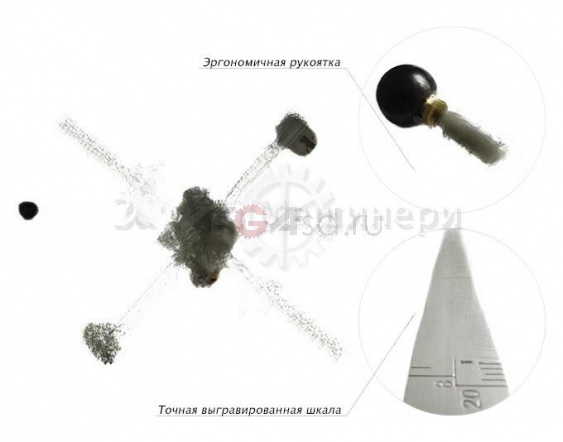 Овалорез для раскроя стекла, длина макс. оси 600 мм